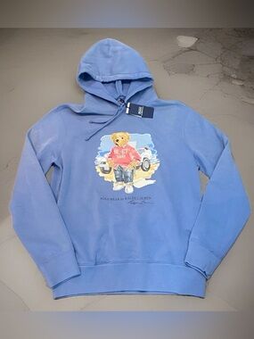 Polo Ralph Lauren RL-67 Surf Jeep Beach Bear Hoodie  Sweatshirt